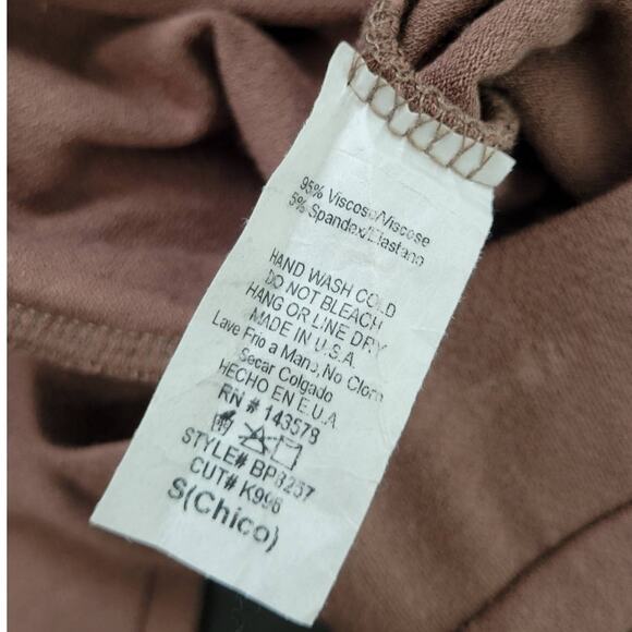 Naked Wardrobe Brown Full Length Pull-on Leggings Women's Small - Picture 5 of 5